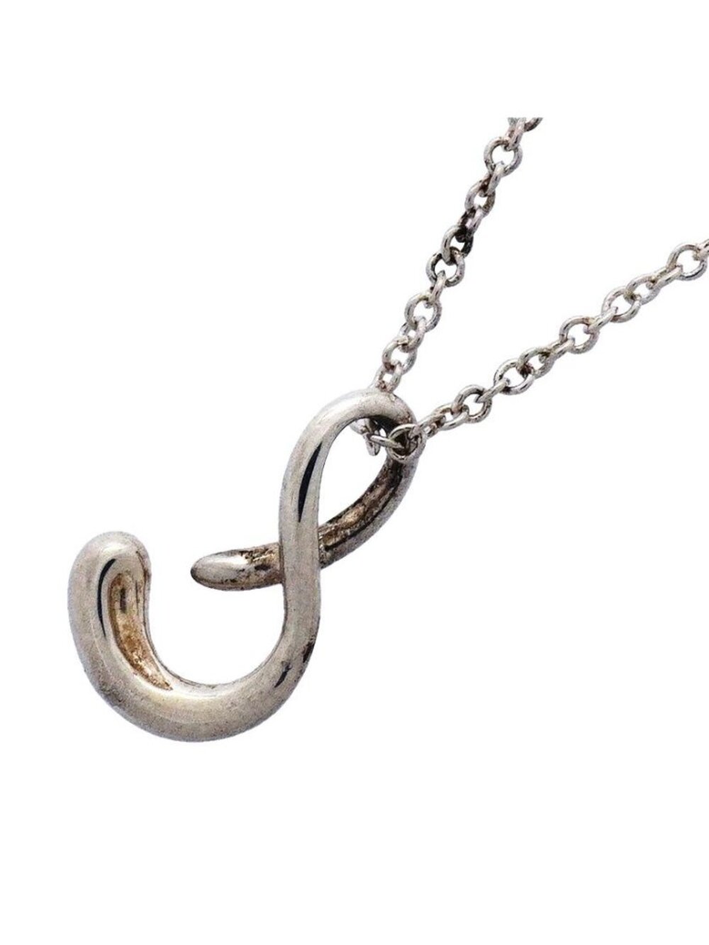 Tiffany & Co Necklace Initial S 925 Sterling Silver